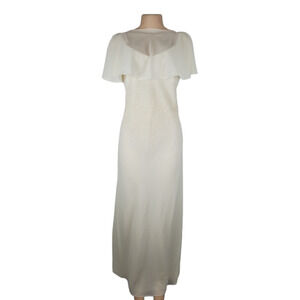 Polka women's cream beaded dress size XL